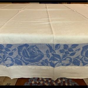 Vintage damask tablecloth